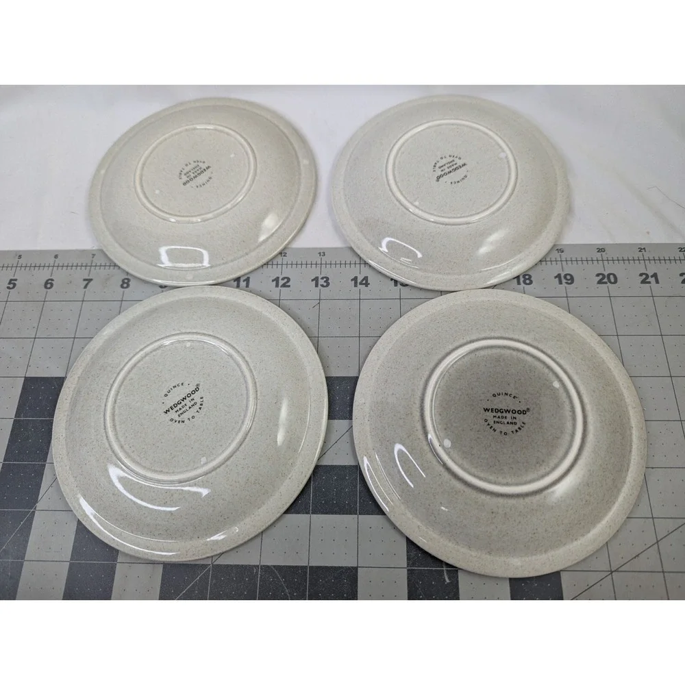 Wedgwood‎ Quince Fruit Bread Dessert Plate 6.25  Inch Dinnerware Lot of 4